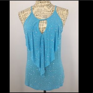 INC International Concepts S Turquoise Halter Top